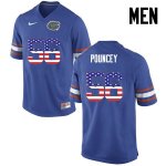 Men's Florida Gators #56 Maurkice Pouncey NCAA Nike Blue USA Flag Fashion Authentic Stitched College Football Jersey RKG4762BQ